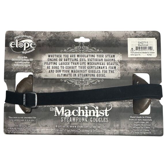 The Machinist Bronze Gold Green Steampunk Steam Punk Goggles - Picture 2 of 2